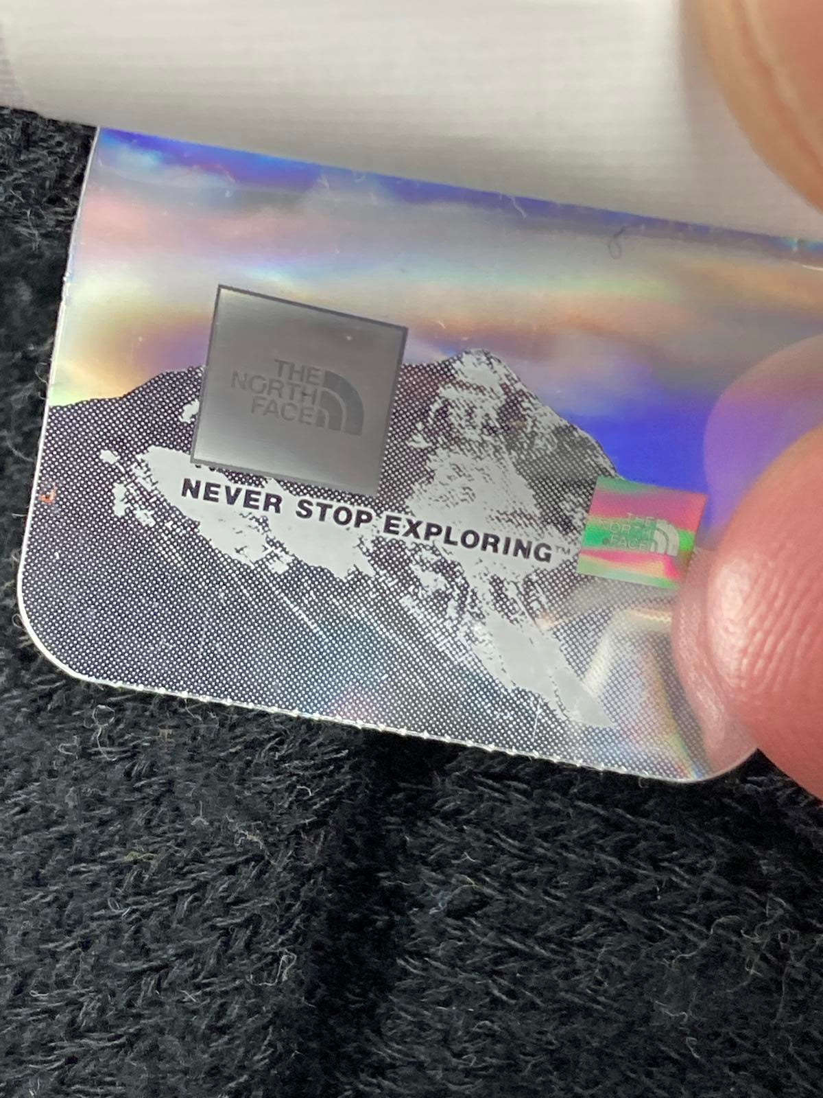 The North Face Black Knit Beanie One Size Unisex Logo Patch