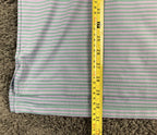 Peter Millar Summer Comfort Men's Large Purple Green Striped Golf Polo Shirt L