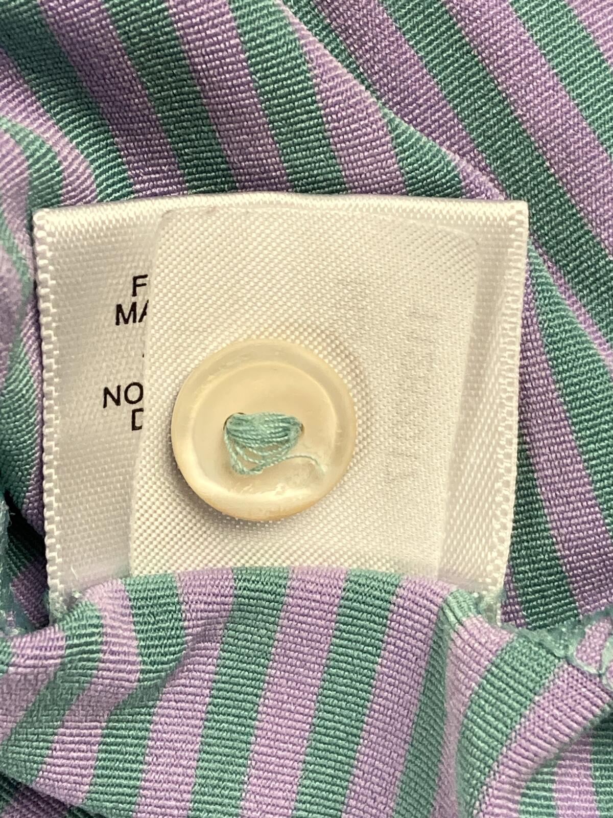 Peter Millar Summer Comfort Men's Large Purple Green Striped Golf Polo Shirt L