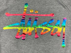 Rainbow Script Streetwear Pullover Hoodie Gray Men’s Size XL Skate Hoodie