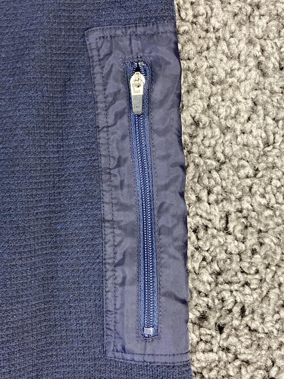 Tommy Bahama IslandZone Coolside Quarter-Zip Sweater Navy Blue Coolmax Men's XL