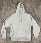 Rainbow Script Streetwear Pullover Hoodie Gray Men’s Size XL Skate Hoodie