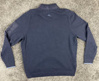 Tommy Bahama IslandZone Coolside Quarter-Zip Sweater Navy Blue Coolmax Men's XL