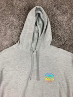 Rainbow Script Streetwear Pullover Hoodie Gray Men’s Size XL Skate Hoodie