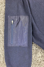 Tommy Bahama IslandZone Coolside Quarter-Zip Sweater Navy Blue Coolmax Men's XL