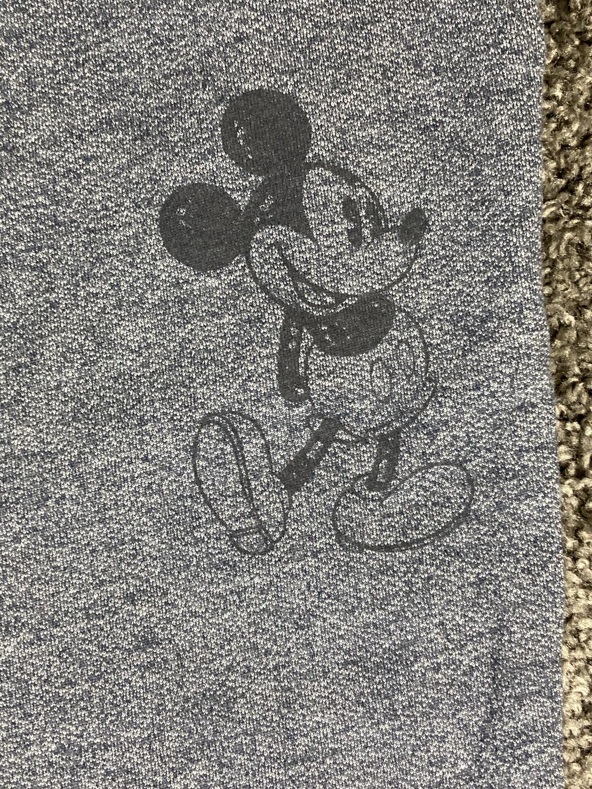 Disney Parks Jogger Sweatpants Mickey Mouse Graphic Unisex Blue Gray Sz 2XL NWT