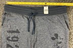 Disney Parks Jogger Sweatpants Mickey Mouse Graphic Unisex Blue Gray Sz 2XL NWT