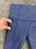 Athleta Chaturanga Space Dye Tight Heather Blue Leggings Yoga Pants Womens XS