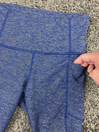 Athleta Chaturanga Space Dye Tight Heather Blue Leggings Yoga Pants Womens XS