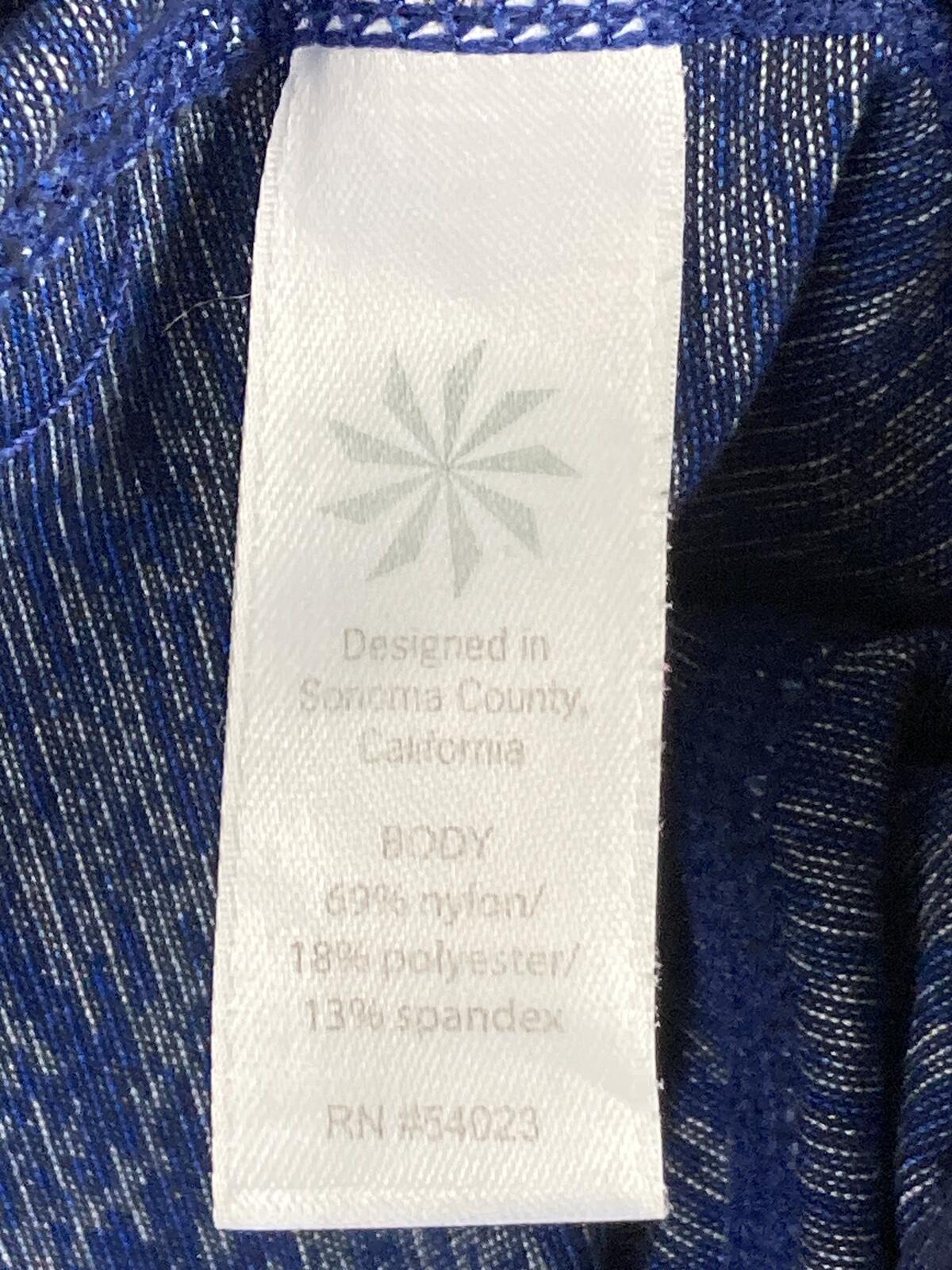 Athleta Chaturanga Space Dye Tight Heather Blue Leggings Yoga Pants Womens XS