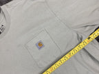 Carhartt Men's K87 Heavyweight Loose Fit Pocket T-Shirt Light Green Size 2XL