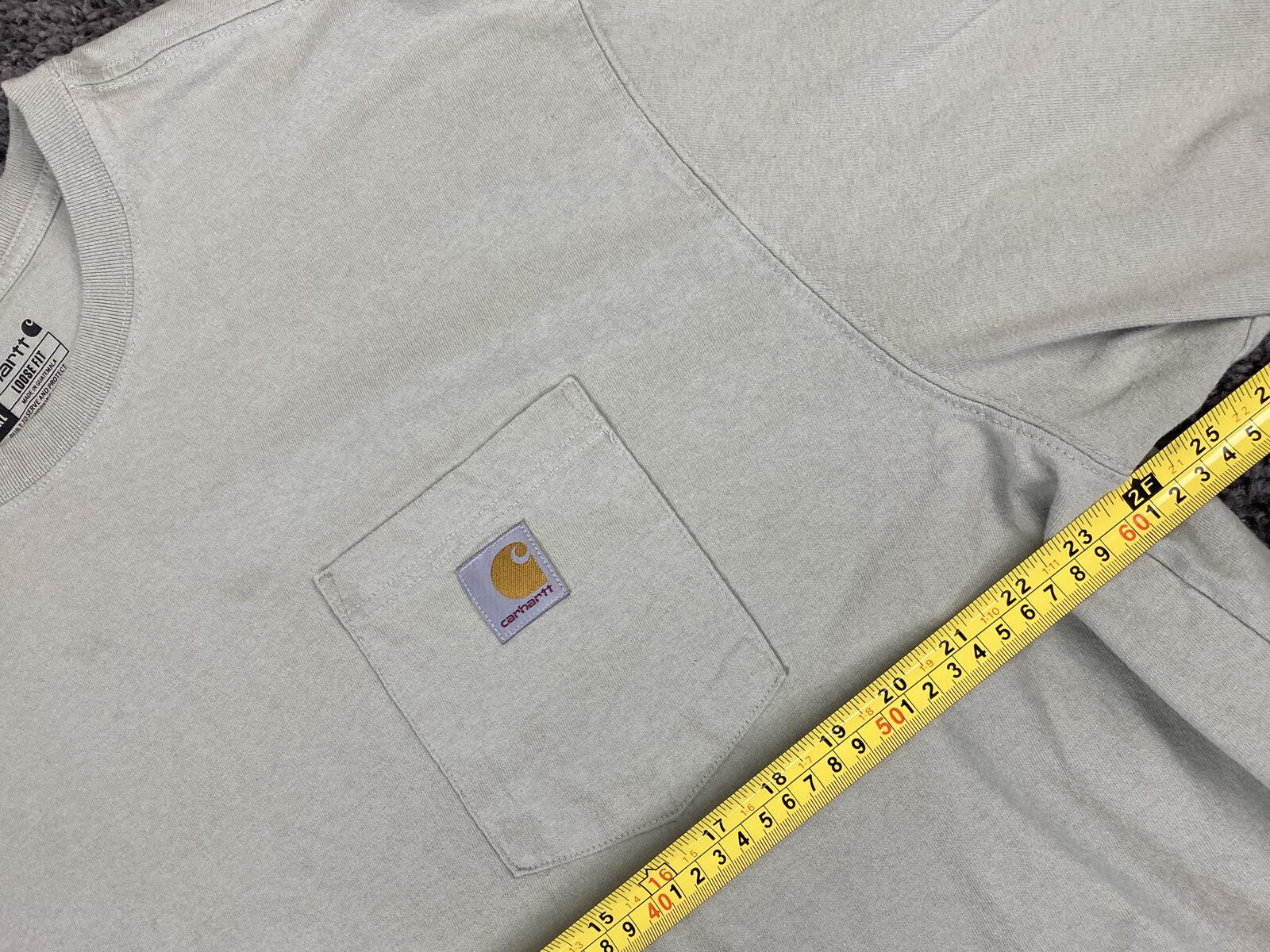 Carhartt Men's K87 Heavyweight Loose Fit Pocket T-Shirt Light Green Size 2XL