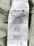 Carhartt Men's K87 Heavyweight Loose Fit Pocket T-Shirt Light Green Size 2XL