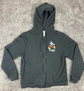 Disneyland Resort Hoodie Full Zip Black Embroidered Women's Micky Mouse Sz S