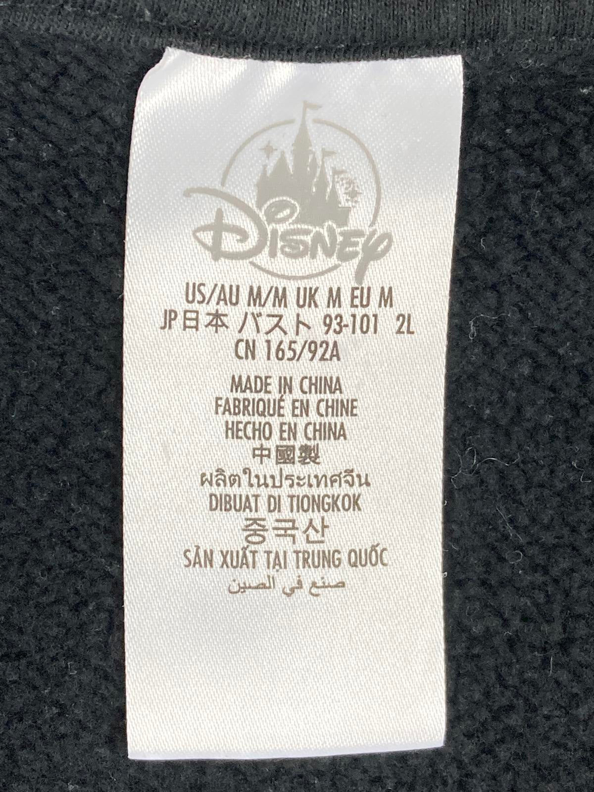 Disneyland Resort Hoodie Full Zip Black Embroidered Women's Micky Mouse Sz S