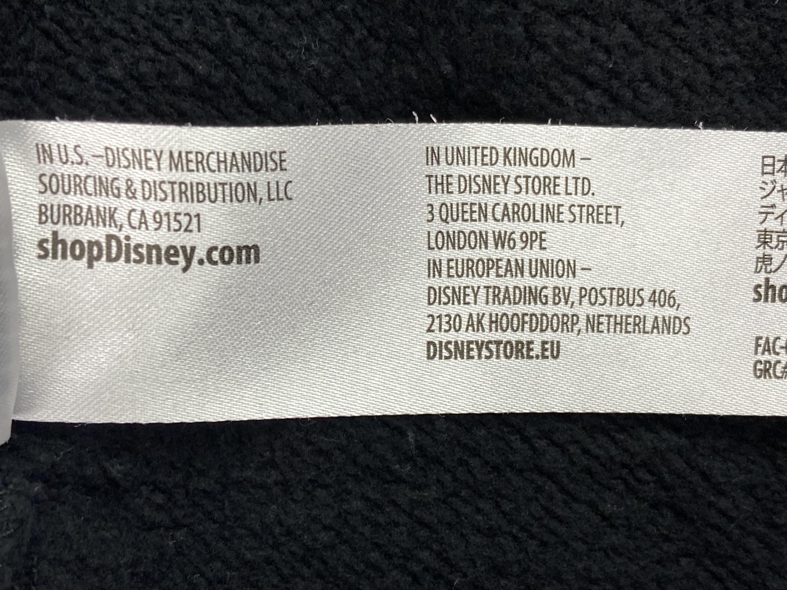 Disneyland Resort Hoodie Full Zip Black Embroidered Women's Micky Mouse Sz S