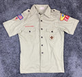 Official Boy Scouts of America BSA Tan Uniform Shirt Size Small Cat 599 USA