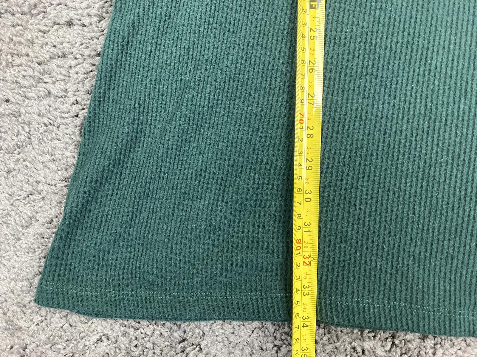 Michael Stars Green Ribbed Knit Cowl Neck Sweater Dress Women's Sz Large