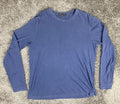 Robert Barakett Kentville Long Sleeve T-Shirt Men's Blue Pima Cotton Sz XXL