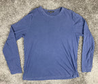 Robert Barakett Kentville Long Sleeve T-Shirt Men's Blue Pima Cotton Sz XXL