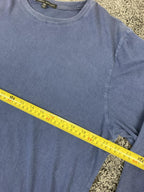 Robert Barakett Kentville Long Sleeve T-Shirt Men's Blue Pima Cotton Sz XXL