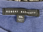 Robert Barakett Kentville Long Sleeve T-Shirt Men's Blue Pima Cotton Sz XXL