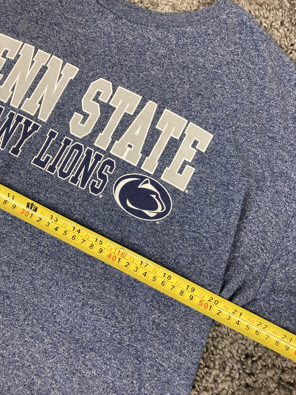 Penn State Nittany Lions The Victory Tri-Blend T-Shirt Heather Blue NCAA Tee XL