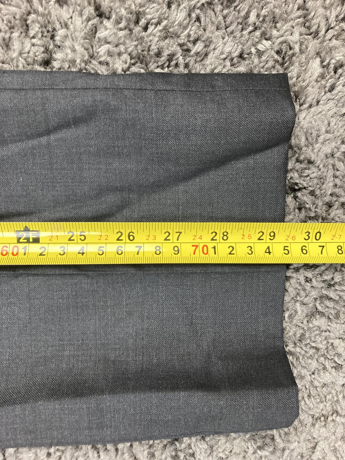 Indochino Dress Pants Men's Charcoal Gray 100% Wool Flat Front Trouser Sz 36