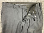 Indochino Dress Pants Men's Charcoal Gray 100% Wool Flat Front Trouser Sz 36