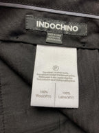 Indochino Dress Pants Men's Charcoal Gray 100% Wool Flat Front Trouser Sz 36
