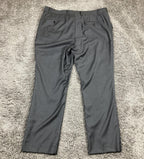 Indochino Dress Pants Men's Charcoal Gray 100% Wool Flat Front Trouser Sz 36