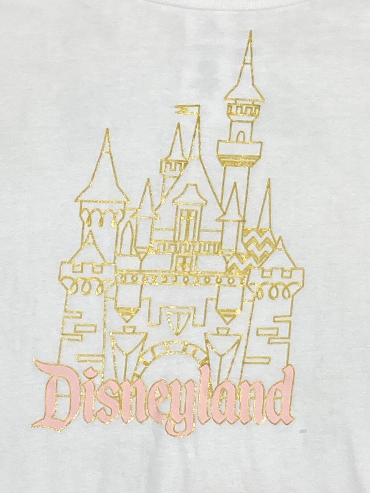 Disney Parks Women's Disneyland Castle Graphic T-Shirt White Sz 1X