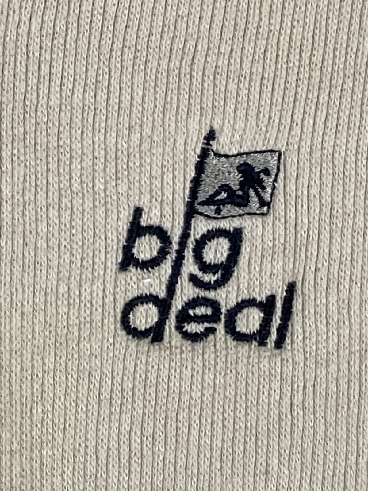 Vintage Ashworth Sweater Vest V-neck Sleeveless Men's Beige Golf Sz L