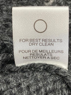 Halston Heritage Sweater Open Knit Women's Black Alpaca Wool Blend Sz XL