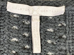 Halston Heritage Sweater Open Knit Women's Black Alpaca Wool Blend Sz XL