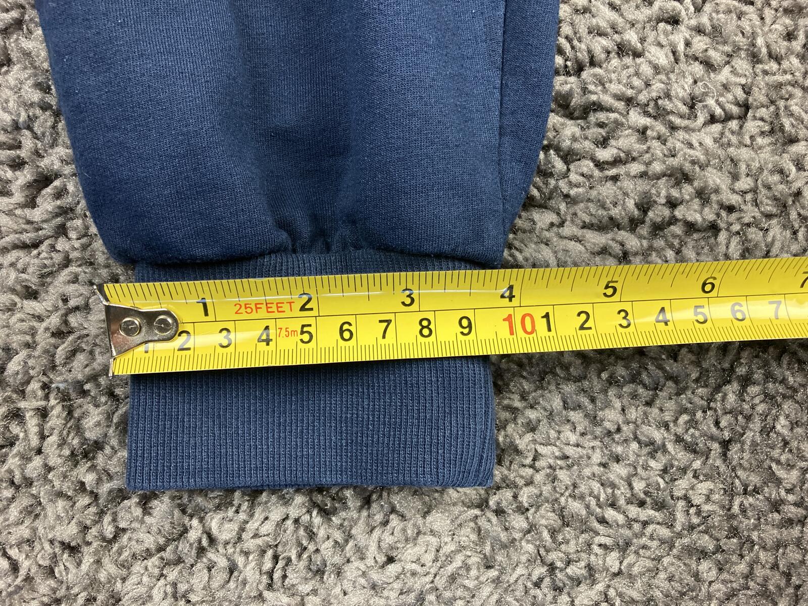 Gymshark Men's Crest Joggers Blue Tapered Slim Fit Sweatpants Size Medium
