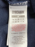 Gymshark Men's Crest Joggers Blue Tapered Slim Fit Sweatpants Size Medium