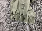 Blanc Noir Women's Utility Jacket Olive Green Plaid Lined Parka Sz XS