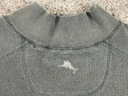 Tommy Bahama Sweatshirt Men's XL Charcoal Quarter Zip  100% Cotton