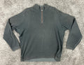 Tommy Bahama Sweatshirt Men's XL Charcoal Quarter Zip  100% Cotton