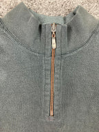 Tommy Bahama Sweatshirt Men's XL Charcoal Quarter Zip  100% Cotton