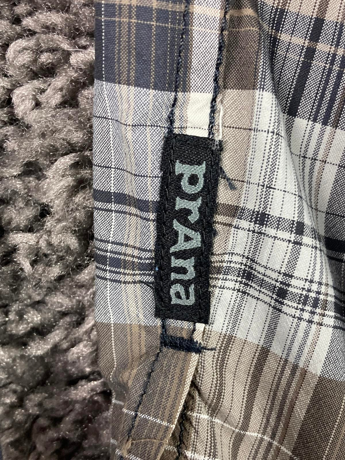 PrAna Plaid Shirt Long Sleeve Brown & Gray Size L