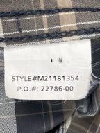 PrAna Plaid Shirt Long Sleeve Brown & Gray Size L