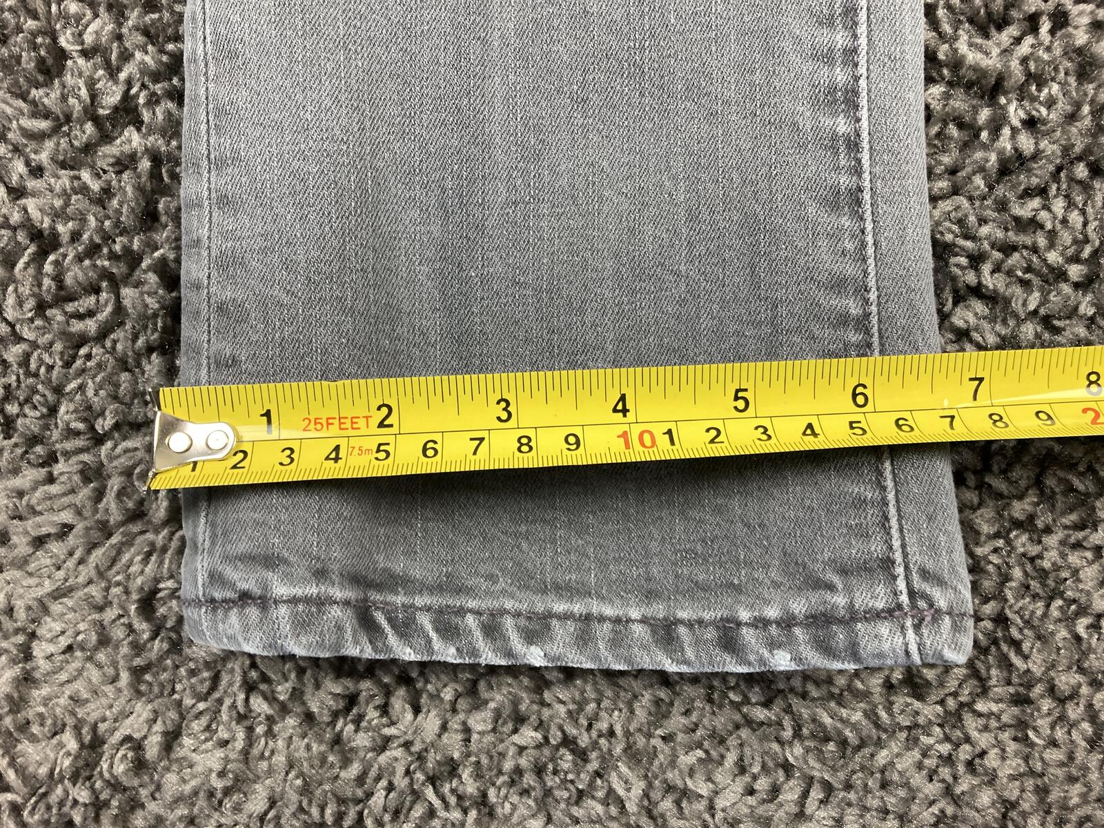 Paige Premium Denim Blue Heights Gray Low Rise Skinny Jeans Womens Stretch Sz30