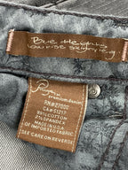 Paige Premium Denim Blue Heights Gray Low Rise Skinny Jeans Womens Stretch Sz30