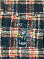 Men’s Harry Potter Hogwarts Plaid Wool Blend Flannel Shirt XS Button Up