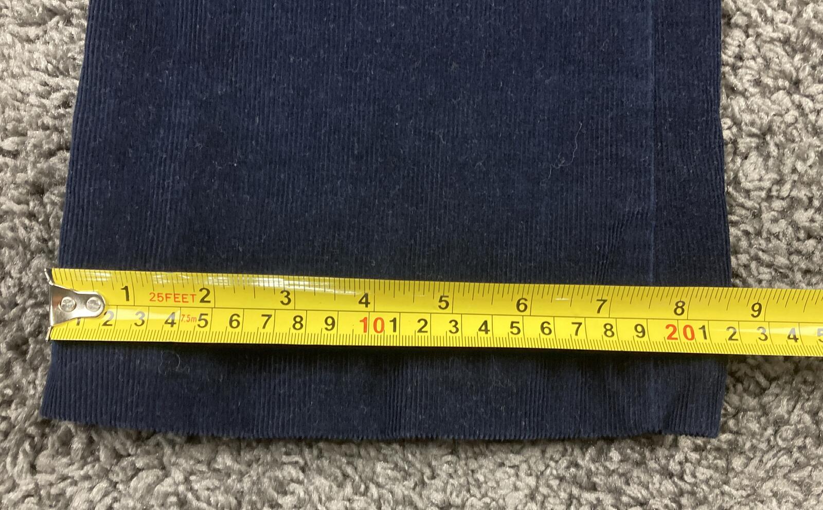 St. John's Bay Secretly Slender Corduroy Bootcut Jeans Navy Blue Stretch Sz  8