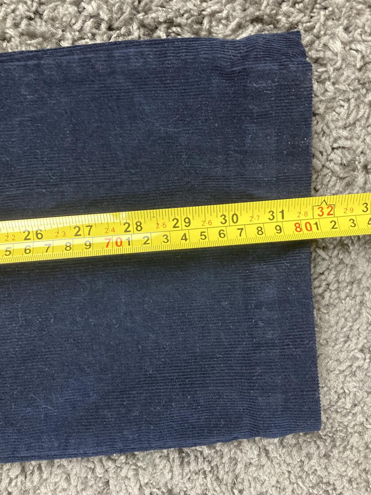 St. John's Bay Secretly Slender Corduroy Bootcut Jeans Navy Blue Stretch Sz  8