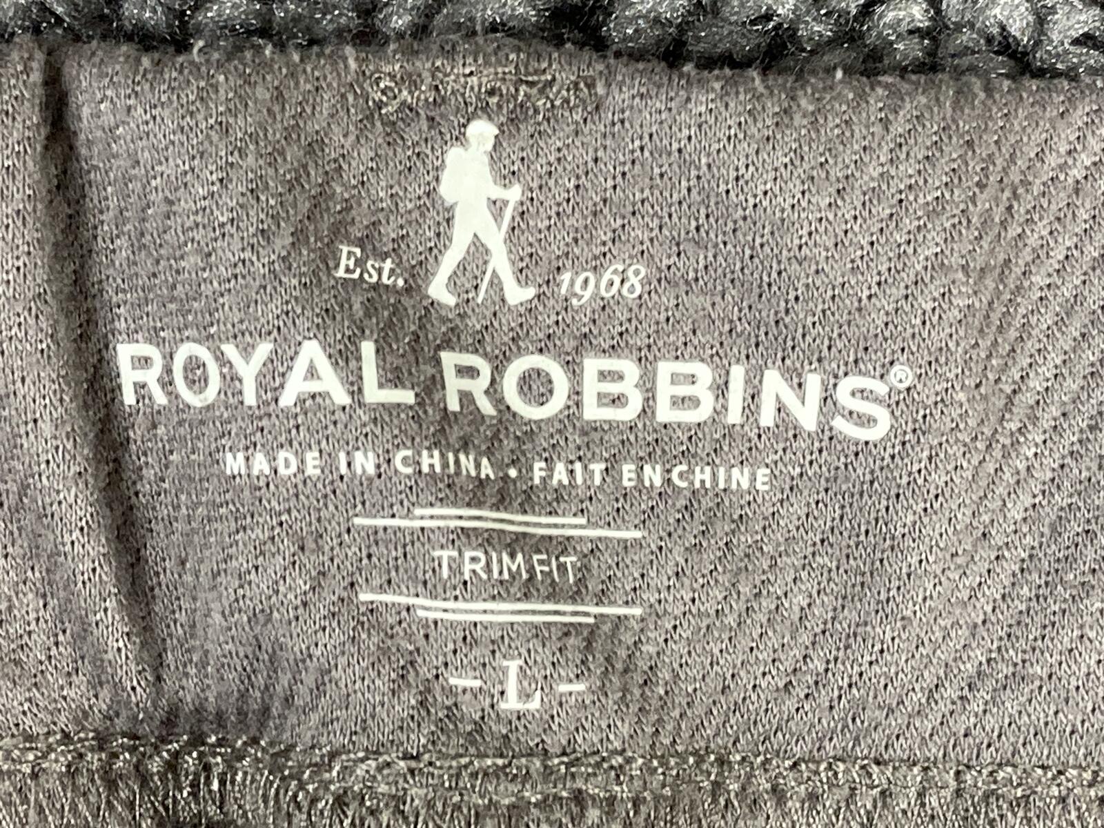 Royal Robbins Women's Jammer Knit Pants Gray Hiking Travel Stretch Sz L
