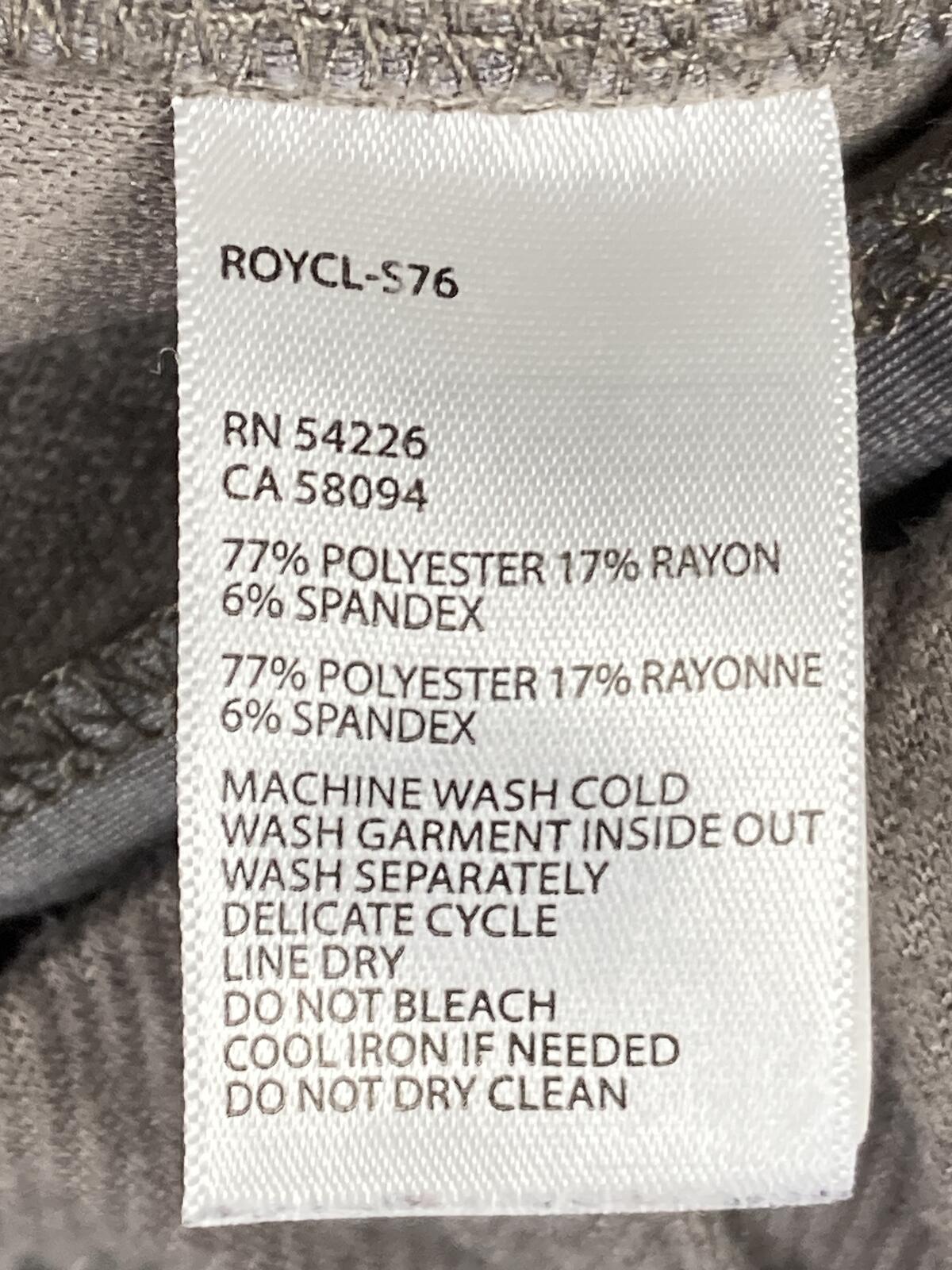 Royal Robbins Women's Jammer Knit Pants Gray Hiking Travel Stretch Sz L